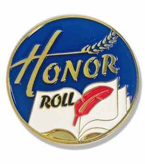 1 INCH DIAMETER HONOR ROLL LAPEL PIN