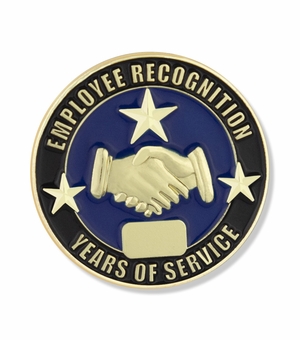 1 INCH EMPLOYEE RECOGNITION YEARS OF SERVICE LAPEL PIN