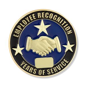 1 INCH EMPLOYEE RECOGNITION YEARS OF SERVICE LAPEL PIN
