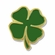 1 INCH FOUR LEAF CLOVER LAPEL PIN