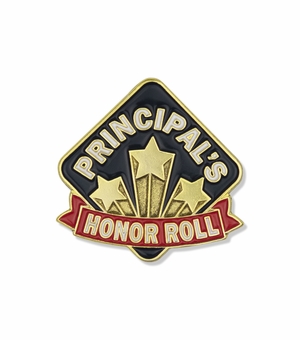1 INCH HEIGHT PRINCIPAL'S HONOR ROLL LAPEL PIN