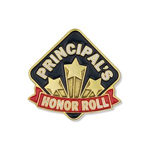 1 INCH HEIGHT PRINCIPAL'S HONOR ROLL LAPEL PIN