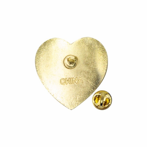 1 INCH I MADE A DIFFERENCE ENAMELED HEART LAPEL PIN