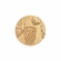 1-Inch in Diameter Round Metal Basketball Medallion Insert in Multiple Colors