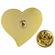 1 INCH MODERN SPARKLED PINK ENAMELED HEART WITH GOLD BORDER LAPEL PIN