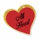1 INCH MODERN SPARKLED RED ENAMELED HEART WITH GOLD BORDER LAPEL PIN