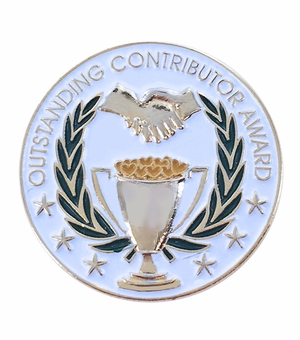1 INCH OUTSTANDING CONTRIBUTOR AWARD PIN