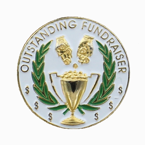 1 INCH OUTSTANDING FUNDRAISER PIN
