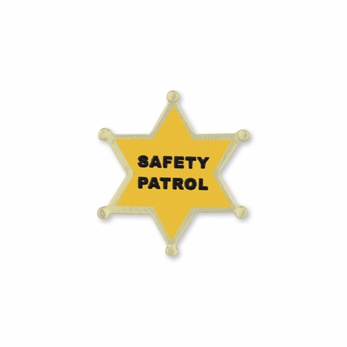 1 INCH SAFETY PATROL STAR LAPEL PIN