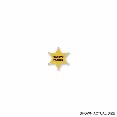 1 INCH SAFETY PATROL STAR LAPEL PIN