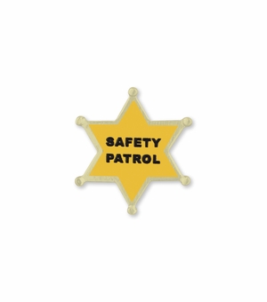 1 INCH SAFETY PATROL STAR LAPEL PIN
