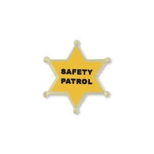 1 INCH SAFETY PATROL STAR LAPEL PIN