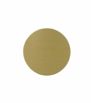 1 Inch in Diameter Satin Brass Disc
