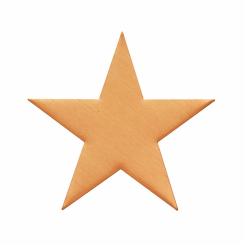 1 INCH SATIN BRASS SHAPE STAR