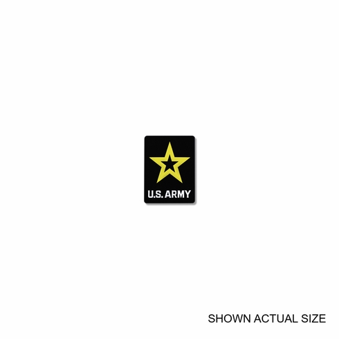 1 Inch United States Army Star Pin Soft Epoxy Enameled