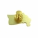 1 INCH YELLOW RIBBON ON AMERICAN FLAG PIN