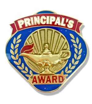 1 X 1 INCH PRINCIPAL'S AWARD LAPEL PIN