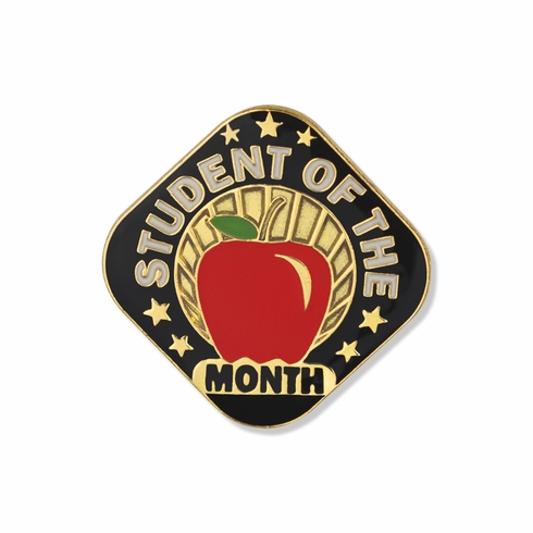 1 X 1 INCH STUDENT OF THE MONTH LAPEL PIN