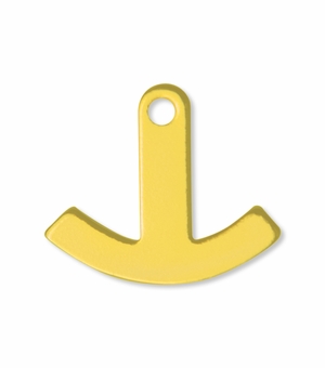 1 x 7/8 INCH GOLD ROCKER BAR FOR LAPEL PINS