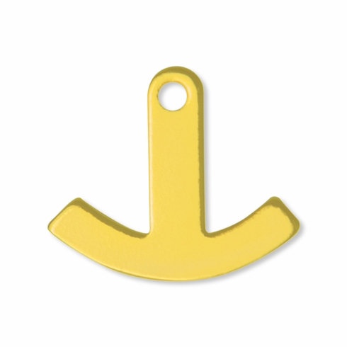 1 x 7/8 INCH GOLD ROCKER BAR FOR LAPEL PINS