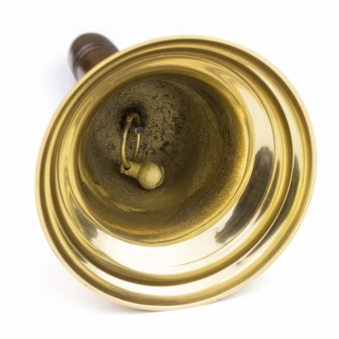 10-1/2 INCH HEIGHT SOLID BRASS SCHOOL BELL