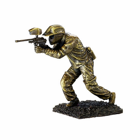 10-1/2 INCH PAINTBALL FIGURE, BRASS