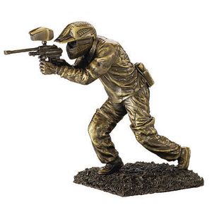 10-1/2 INCH PAINTBALL FIGURE, BRASS
