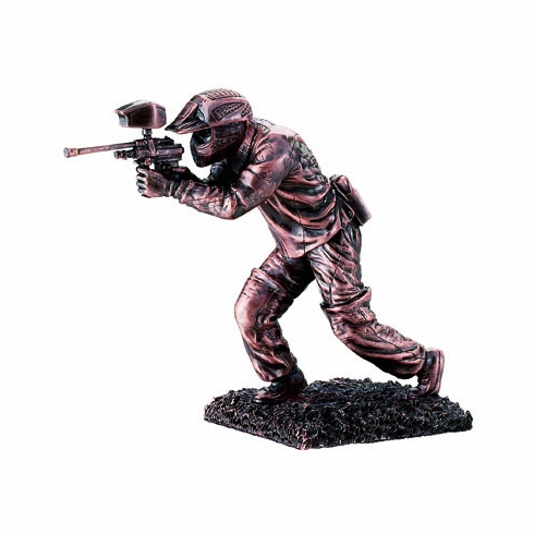 10-1/2 INCH PAINTBALL FIGURE, BRONZE