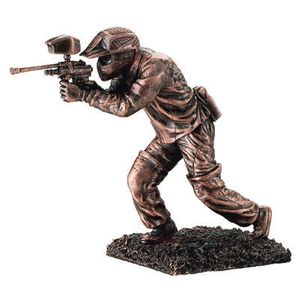 10-1/2 INCH PAINTBALL FIGURE, BRONZE