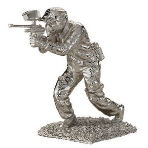10-1/2 INCH PAINTBALL FIGURE, SILVER
