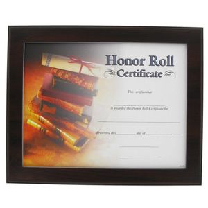 10-1/2 X 13 INCH CHERRY FINISHED CERTIFICATE PLAQUE HOLDER