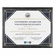 10-1/2 X 13 INCH BLACK MARBLE PLAQUE HOLDS 8-1/2 X 11 INCH CERTIFICATE