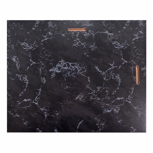 10-1/2 X 13 INCH BLACK MARBLE PLAQUE HOLDS 8-1/2 X 11 INCH CERTIFICATE