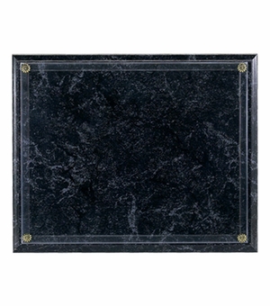 10-1/2 X 13 INCH BLACK MARBLEIZED PLAQUE HOLDS 8-1/2 X 11 INCH CERTIFICATE