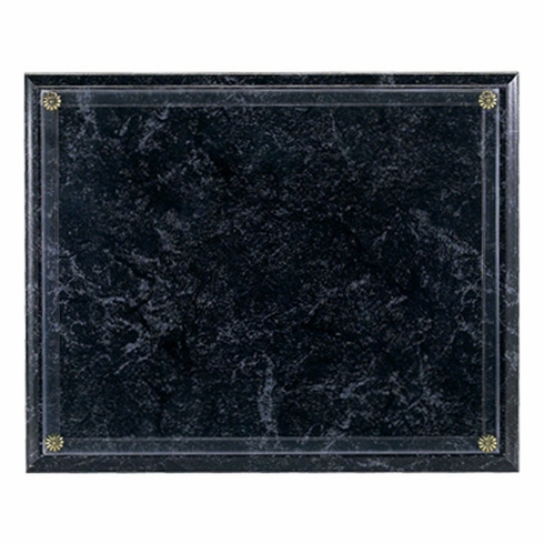 10-1/2 X 13 INCH BLACK MARBLEIZED PLAQUE HOLDS 8-1/2 X 11 INCH CERTIFICATE