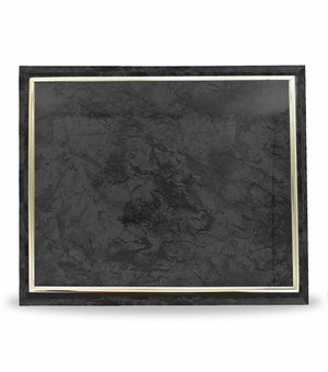 10-1/2 X 13 INCH BLACK PLAQUE HOLDS 8-1/2 X 11 CERTIFICATE, GOLD RAISED BORDER