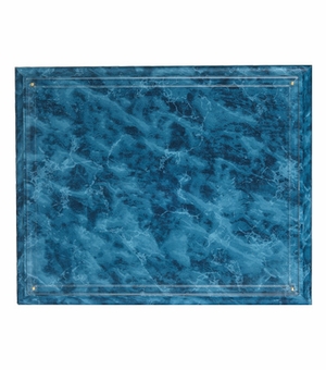 10-1/2 X 13 INCH BLUE MARBLE PLAQUE HOLDS 8-1/2 X 11 INCH CERTIFICATE