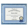 10-1/2 X 13 INCH BLUE MARBLE PLAQUE HOLDS 8-1/2 X 11 INCH CERTIFICATE