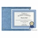 10-1/2 X 13 INCH BLUE MARBLEIZED PLAQUE HOLDS 8-1/2 X 11 INCH CERTIFICATE