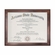 10-1/2 X 13 INCH CHERRY FINISH WALNUT CERTIFICATE PLAQUE, HOLDS 8-1/2 x 11 INCH CERTIFICATE