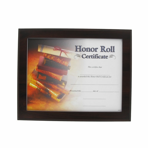10-1/2 X 13 INCH CHERRY FINISHED CERTIFICATE PLAQUE HOLDER