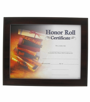 10-1/2 X 13 INCH CHERRY FINISHED CERTIFICATE PLAQUE HOLDER