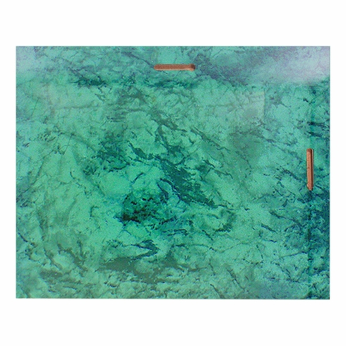 10-1/2 X 13 INCH GREEN MARBLEIZED PLAQUE HOLDS 8-1/2 X 11 INCH CERTIFICATE