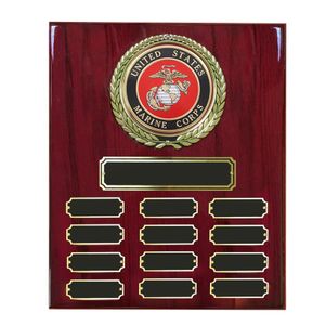 10-1/2 X 13 INCH U.S. MARINE CORPS PERPETUAL PLAQUE