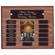 10-1/2 x 13 INCH WALNUT FINISH PERPETUAL PHOTO PLAQUE-13 NAME PLATES