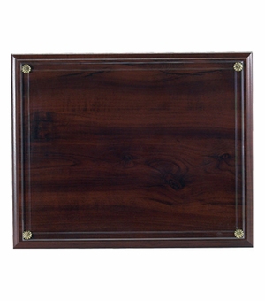 10-1/2 X 13 INCH WALNUT FINISH PLAQUE HOLDS 8-1/2 X 11 INCH CERTIFICATE