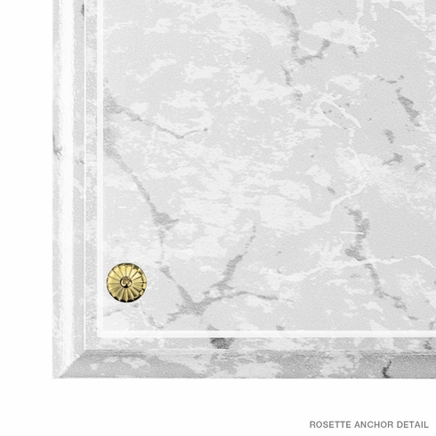 10-1/2 X 13 INCH WHITE MARBLE PLAQUE HOLDS 8-1/2 X 11 INCH CERTIFICATE