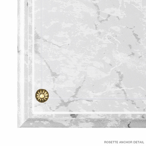 10-1/2 X 13 INCH WHITE MARBLEIZED PLAQUE HOLDS 8-1/2 X 11 INCH CERTIFICATE