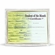 10-1/2 X 13 INCH WHITE PLAQUE HOLDS 8-1/2 X 11 CERTIFICATE, GOLD RAISED BORDER
