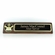 10-1/2" x 3" CLERGY GENUINE WALNUT DESK BLOCK WITH 2" ETCHED ENAMEL MEDALLION SCREENED BLACK NAME PLATE